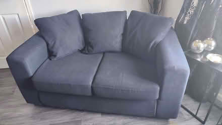 Photo of free Black 2 seater sofa (Timperley WA15) #1
