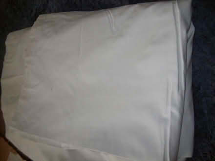 Photo of free White unfinished curtain linings (2)- very thick (Great Moor SK2) #1