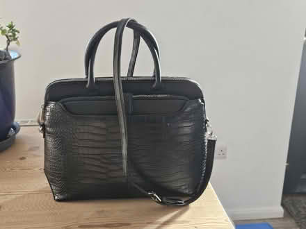 Photo of free Black vinyl laptop bag/work bag (Leeds LS15) #1