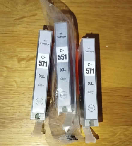 Photo of free Printer ink cartridges (grey, Canon) (Woodhouses M33) #1