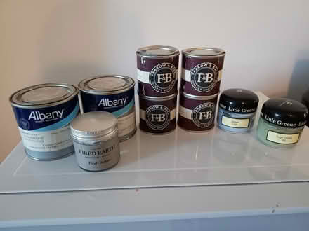 Photo of free 9 Assorted paint sample pots (Grove park SE12) #1
