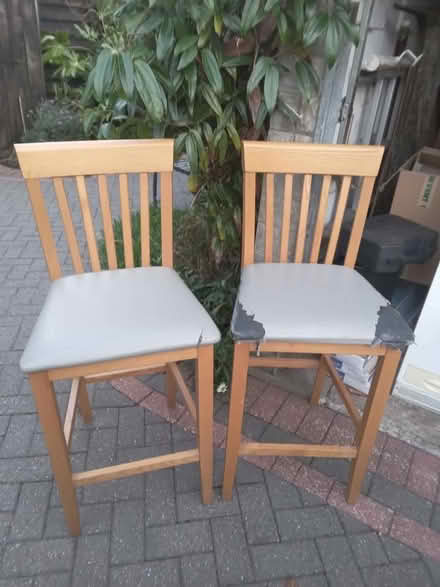 Photo of free Solid Ash bar stools (Bebington) #1