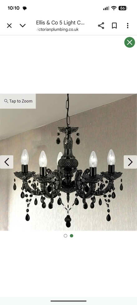 Photo of free Black Chandelier (Greenwich Peninsula SE10) #1