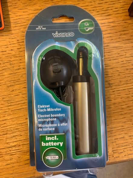 Photo of free Vivanco EM45 Omnidirectional Electret Boundary Microphone (Walton Manor OX2) #1