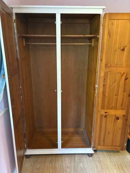 Photo of free Pine painted Wardrobe (Farnham Common SL2) #2