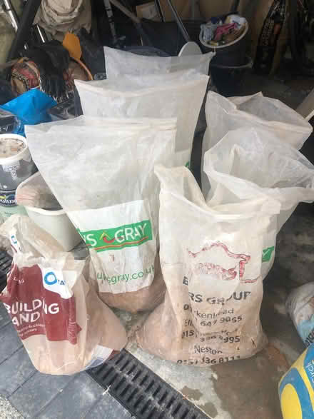 Photo of free 6x bags of half used Building sand (Higher Bebington CH63) #3