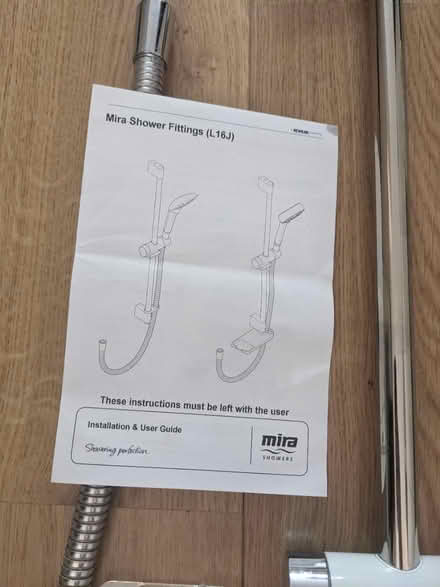Photo of free Mira Shower Head and Fittings (Lewes) #3