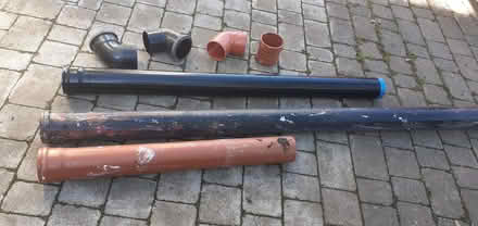 Photo of free 110mm Soil pipe and fittings (Top Amersham HP6) #1