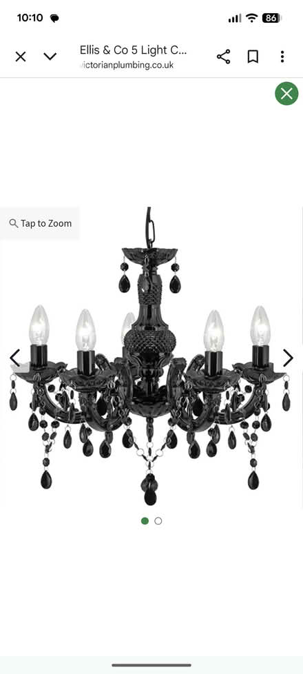 Photo of free Black Chandelier (Greenwich Peninsula SE10) #2