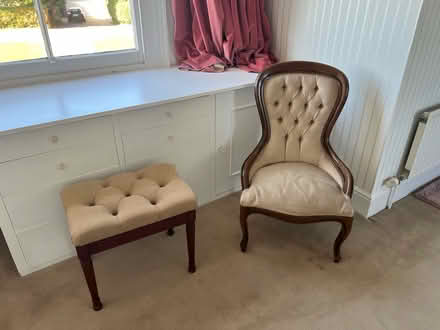 Photo of free Brown chair and dressing chair (CM3 East Hanningfield.) #1