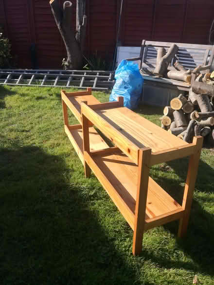Photo of free 2 x pine table/shelf units (CT10) #2