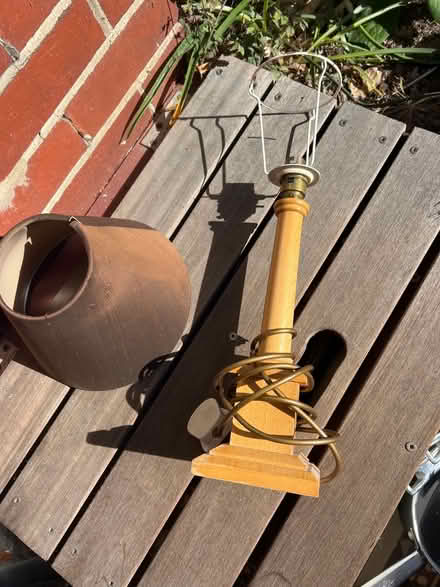 Photo of free Lamp, pine base (Hove BN3) #3
