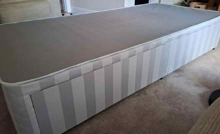 Photo of free Single divan bed frame - 2 drawers (East Herrington SR3) #1