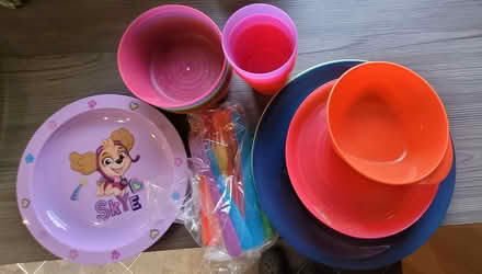 Photo of free Assorted plastic plates, cups, etc (Newark) #2