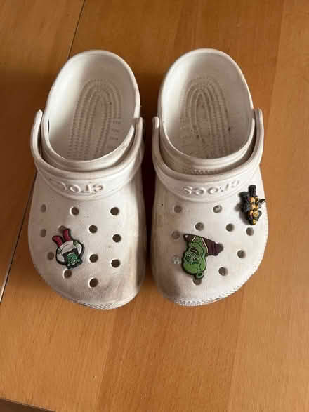 Photo of free Pair of Childs white crocs size J1 (Woodley RG6) #1