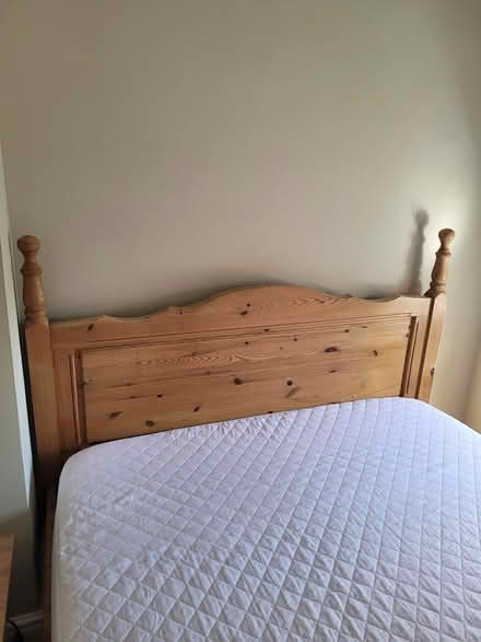 Photo of free King size Antique pine bed frame (Maidstone) #3