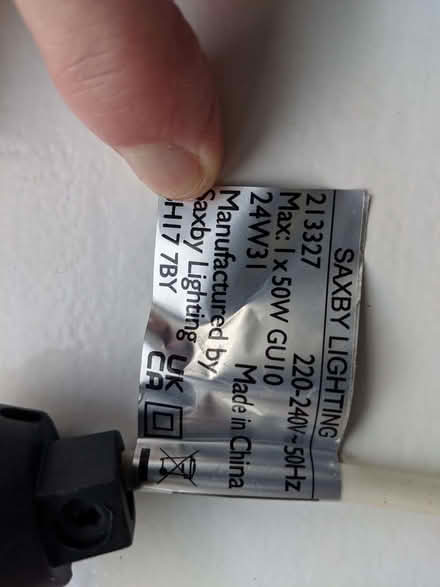 Photo of free GU10 ceiling lamp sockets (Ivy Farm SK11) #3