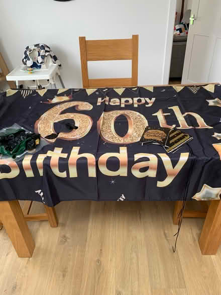 Photo of free 60th birthday banner etc (Carrick Knowe EH12) #1