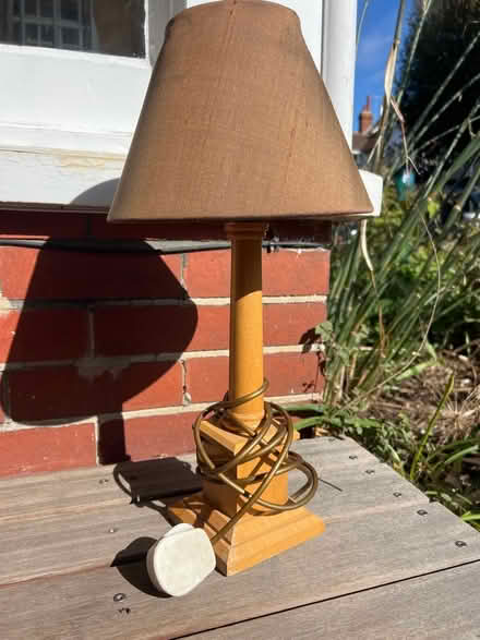 Photo of free Lamp, pine base (Hove BN3) #1
