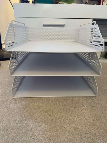Photo of free 3-tier A4 size file in tray White (Charlton SE18) #1