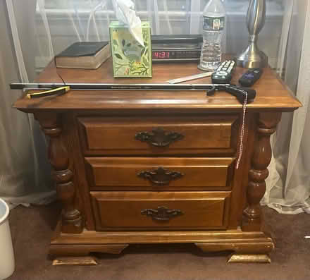Photo of free Solid wood bedroom set (Bogota NJ) #1