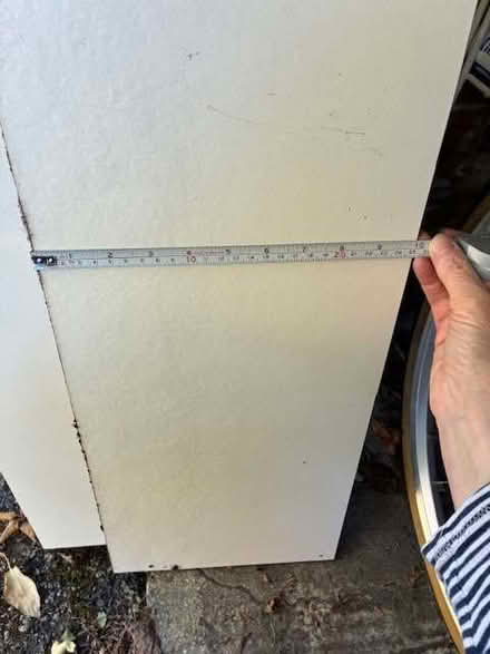 Photo of free Two pieces of white plastic covered chipboard. (Headington Quarry OX3) #2