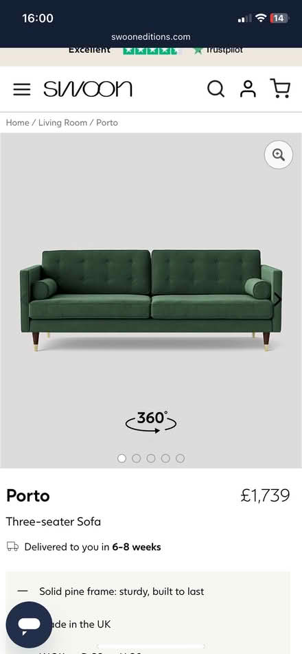 Photo of free 3 Seater Sofa (Gidea Park RM2) #3