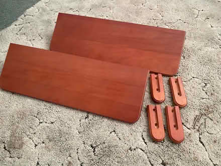 Photo of free Two wooden shelves and fixings (Eastbourne BN21) #1
