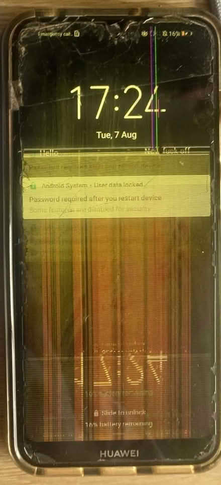 Photo of free huawai y5 (damaged screen and locked) (Moor Allerton LS17) #1