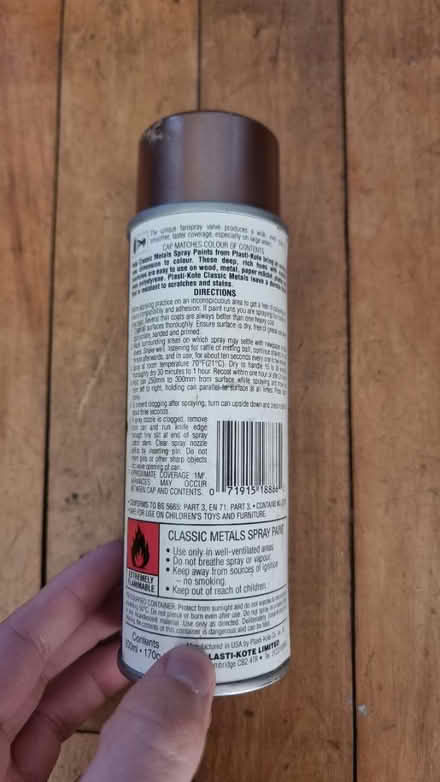 Photo of free Metal finish spray (South hampstead NW8) #3