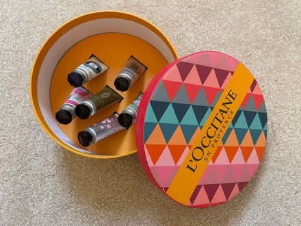 Photo of free L'Occitane gift box with 6 miniature hand creams (Charlton SE18) #1