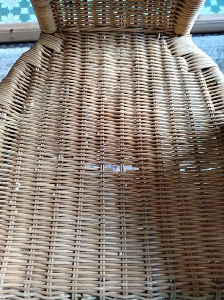 Photo of free Rattan chair and cushion (Walsall WS2) #3