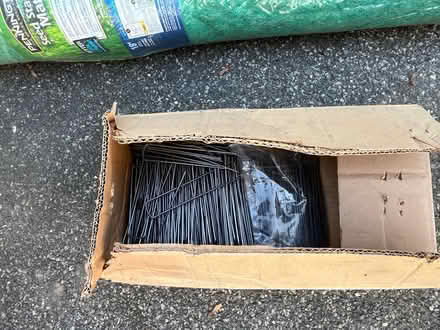 Photo of free Landscape pins and jute roll (Kingston, NY) #1