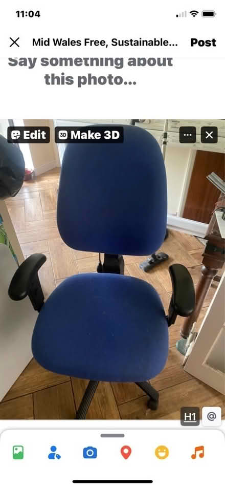 Photo of free Blue computer chair (Guilsfield SY21) #1