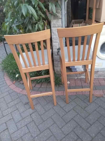 Photo of free Solid Ash bar stools (Bebington) #2