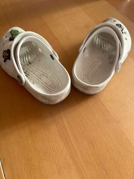 Photo of free Pair of Childs white crocs size J1 (Woodley RG6) #4