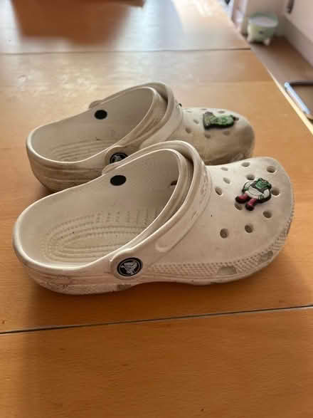 Photo of free Pair of Childs white crocs size J1 (Woodley RG6) #2
