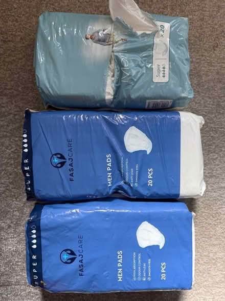 Photo of free Men’s incontinence pads x 60 (Killinghall HG3) #1