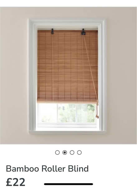 Photo of free Dunelm bamboo roller blind (SE20) #1