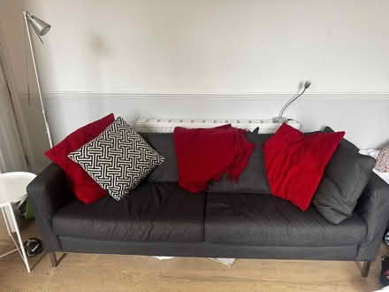 Photo of free 3-Seater Grey Couch - Fulham (SW6) #1