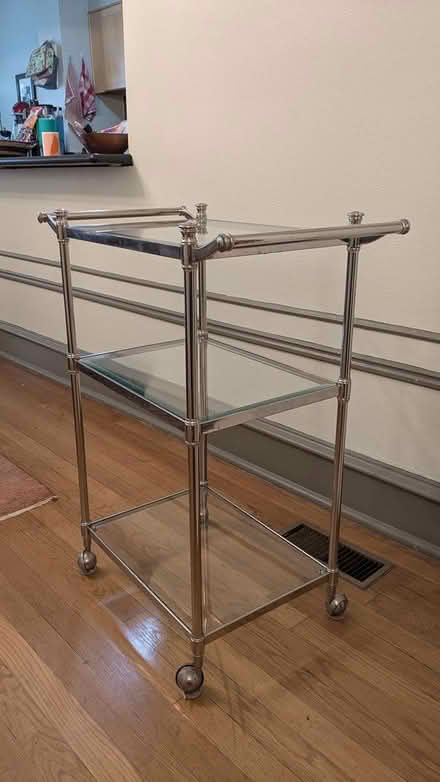 Photo of free Glass bar cart (Manor Park, Washington, DC) #2