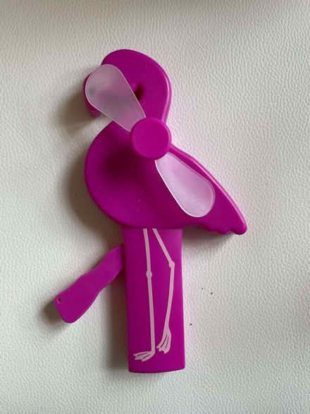 Photo of free FAN - Hand pumped cheerful flamingo fan (Charlton SE18) #2