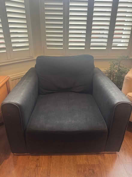 Photo of free Retro black armchair (Very comfy) (Askew Road W12) #1
