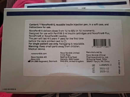 Photo of free NovoPen 6 (Loddon NR14 6) #2