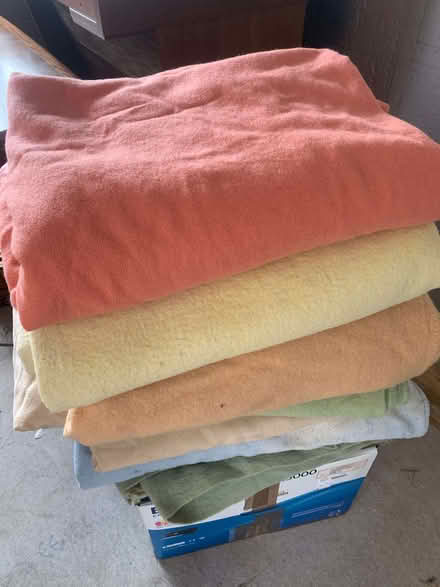Photo of free Ten old woolen blankets. (Kempshott RG22) #1