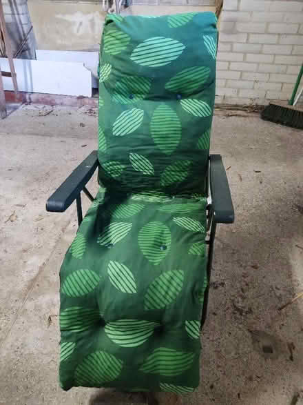 Photo of free Reclining garden chair with cushion (The Folly BN7) #2