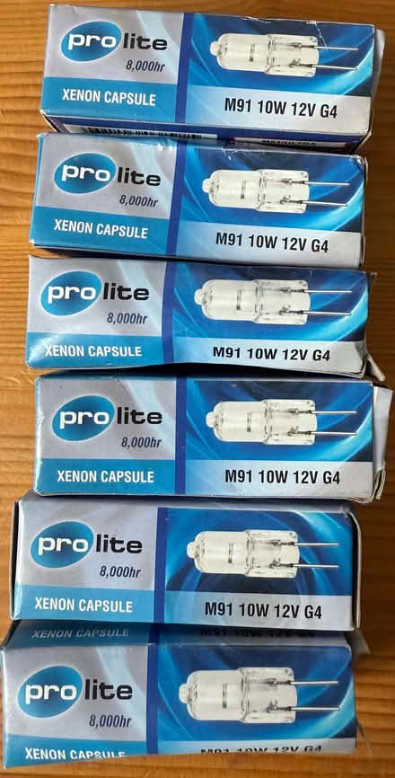 Photo of free 6 X Bulbs M91 10W 12V G4 (Cutteslowe OX2) #2