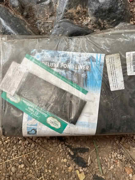 Photo of free Pond liner, repair kit, net, fake rocks (Kenilworth CV8) #2
