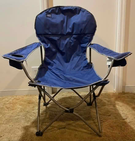Photo of free Blue camping chair Missing Foot Pad (Madison) #1
