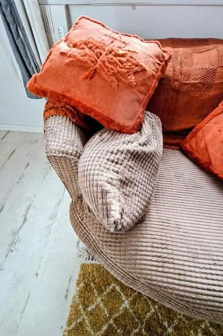 Photo of free Cuddle chair from SCS brown cord (Broomridge FK7) #2
